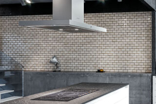 Hotte &icirc;lot Silverline Tallia 90 cm inox