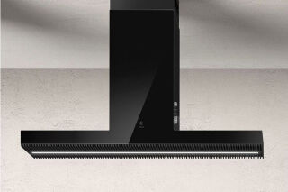 Haiku Island Noir - Hotte en &icirc;lot Elica Haiku 120 cm coloris Verre noir