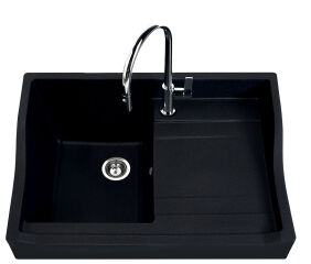 Timbre d'office Full black - Evier &agrave; poser Esprit Chambord 1 grand bac coloris Full Black