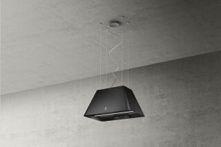 Ikona Light Noir - Hotte en &icirc;lot Elica Ikona Light 60 cm coloris Noir effet soft touch