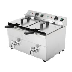 Friteuse induction double Buffalo 2&nbsp;x&nbsp;3&nbsp;kW