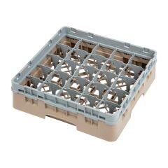 Casier &agrave; verres 25 compartiments Camrack Cambro beige hauteur max 92mm