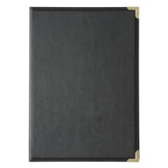 Prot&egrave;ge-menus en simili cuir Olympia A5 noir