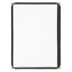 Prot&egrave;ge-menus style am&eacute;ricain Olympia A5 deux vues noir