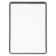 Prot&egrave;ge-menu style am&eacute;ricain deux pages Olympia A4 noir