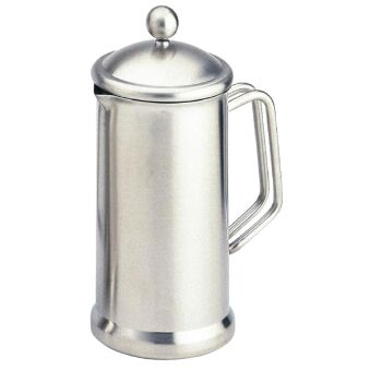 Cafeti&egrave;re &agrave; piston en inox satin&eacute; Olympia 8 tasses