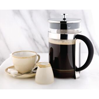 Cafeti&egrave;re &agrave; piston en acier inoxydable Olympia 12 tasses