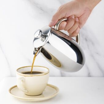 Cafeti&egrave;re &agrave; piston en inox isotherme Olympia 3 tasses