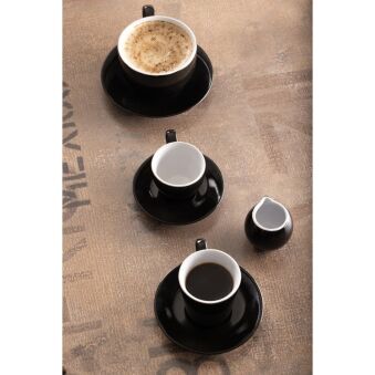 Pots &agrave; lait Olympia Caf&eacute; noirs 70ml (lot de 6)