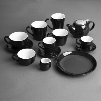 Pots &agrave; lait Olympia Caf&eacute; noirs 70ml (lot de 6)