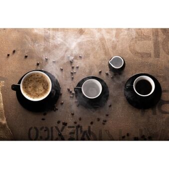 Pots &agrave; lait Olympia Caf&eacute; noirs 70ml (lot de 6)